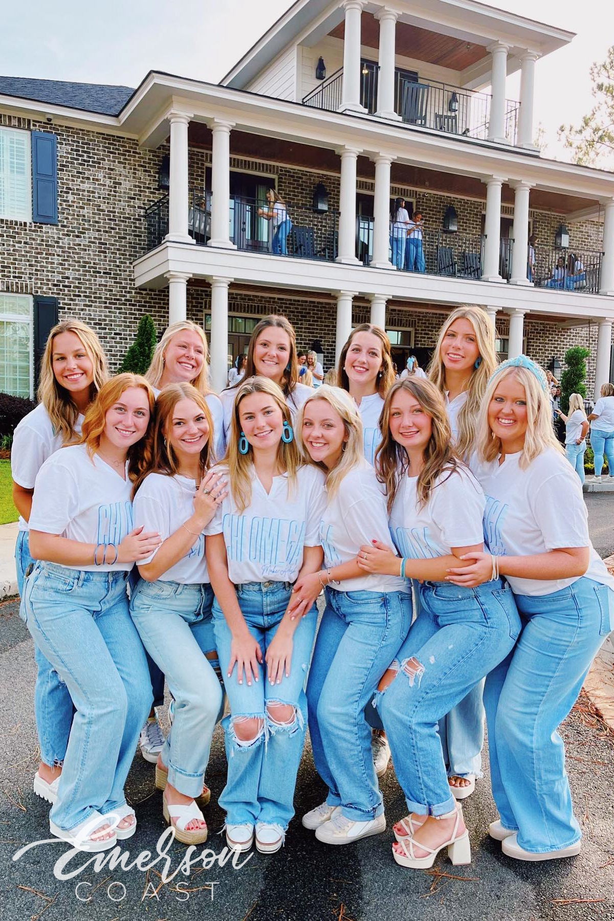 Chi Omega Make A Wish Notch Tee