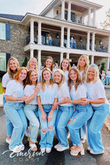 Chi Omega Make A Wish Notch Tee