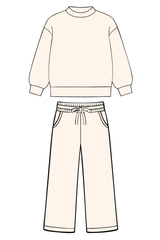Emerson Coast Shoreline Mock Neck and Wide Leg Pants Set