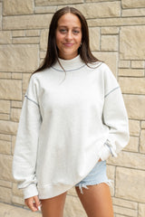 Emerson Coast Stitched Mock Neck Sweatshirt