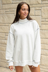 Emerson Coast Stitched Mock Neck Sweatshirt