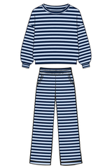 Navy Lt Blue Striped