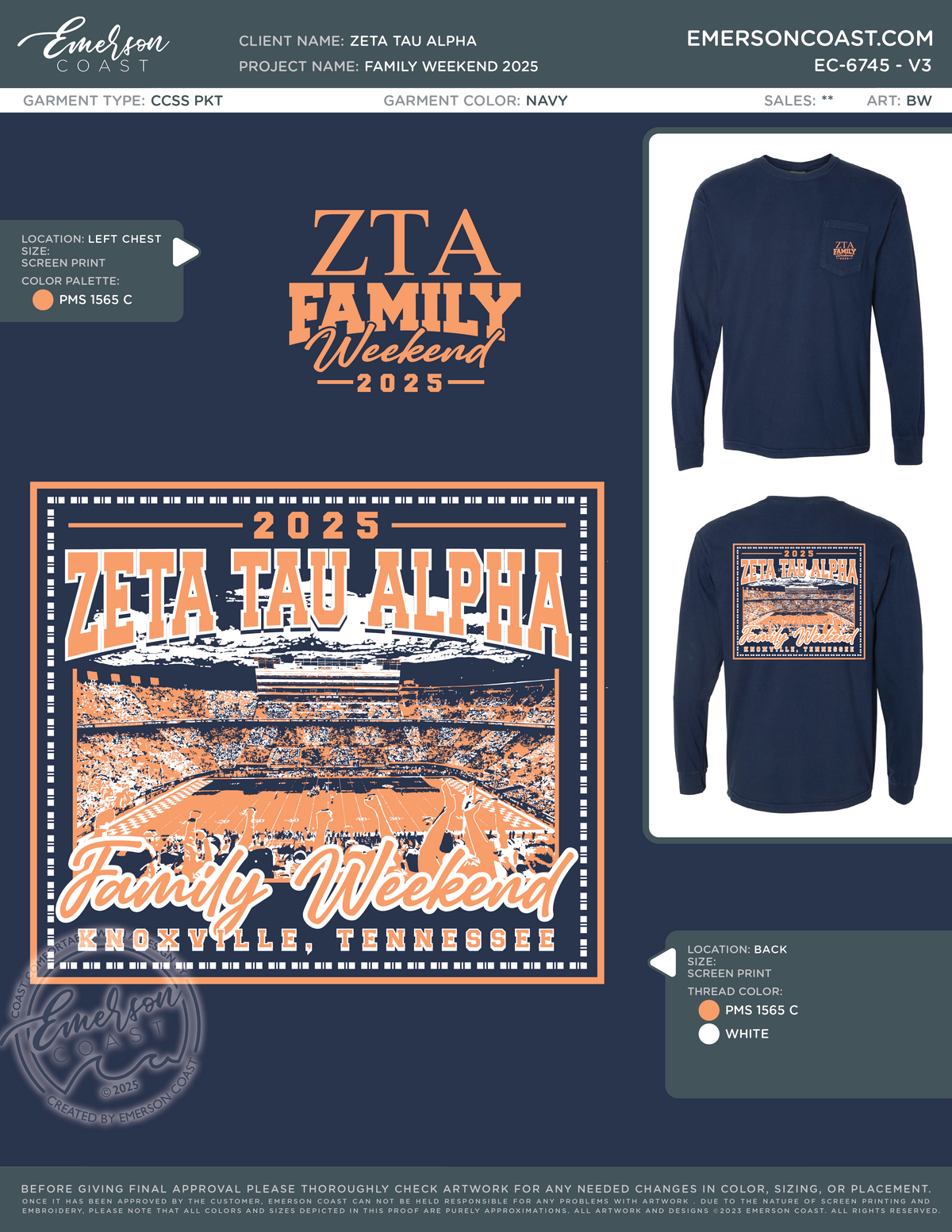 EC-6745 Zeta Tau Alpha University of Tennessee Family Weekend 2025-FW