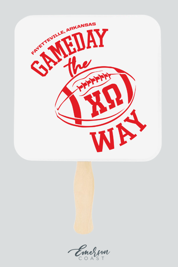 Sorority Square Paper Hand Fan