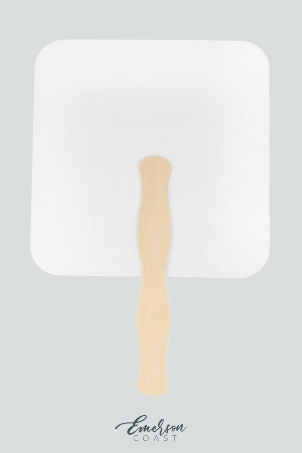Sorority Square Paper Hand Fan