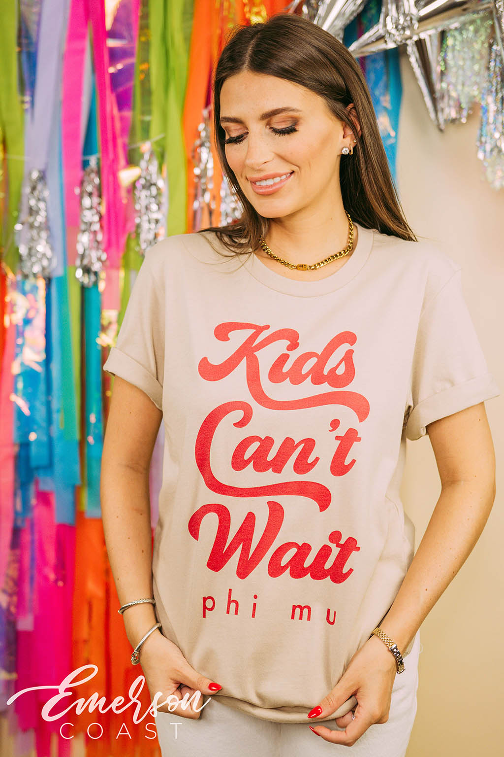 Phi Mu Kids Can't Wait Tshirt