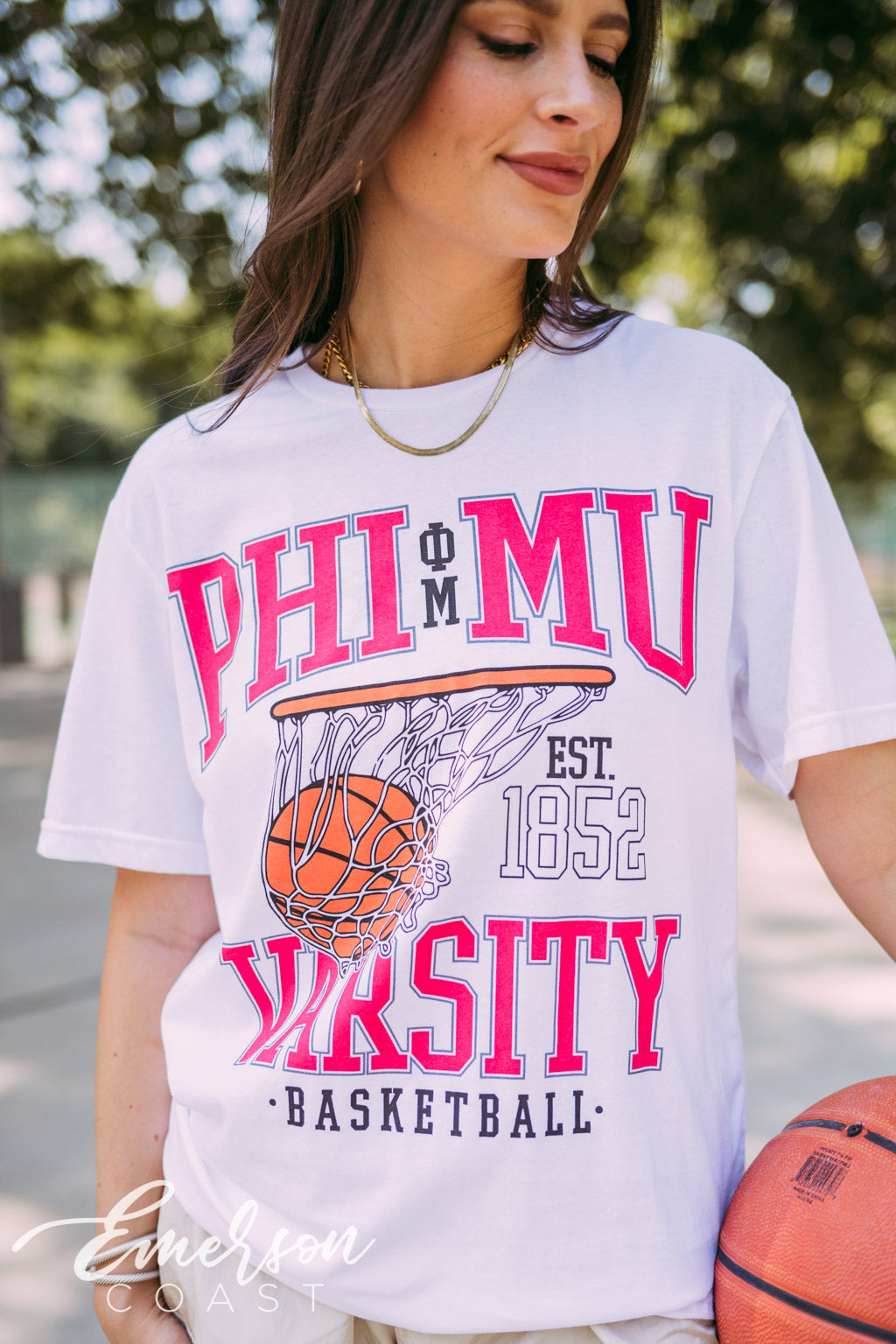 Phi Mu Varsity Basketball Tshirt