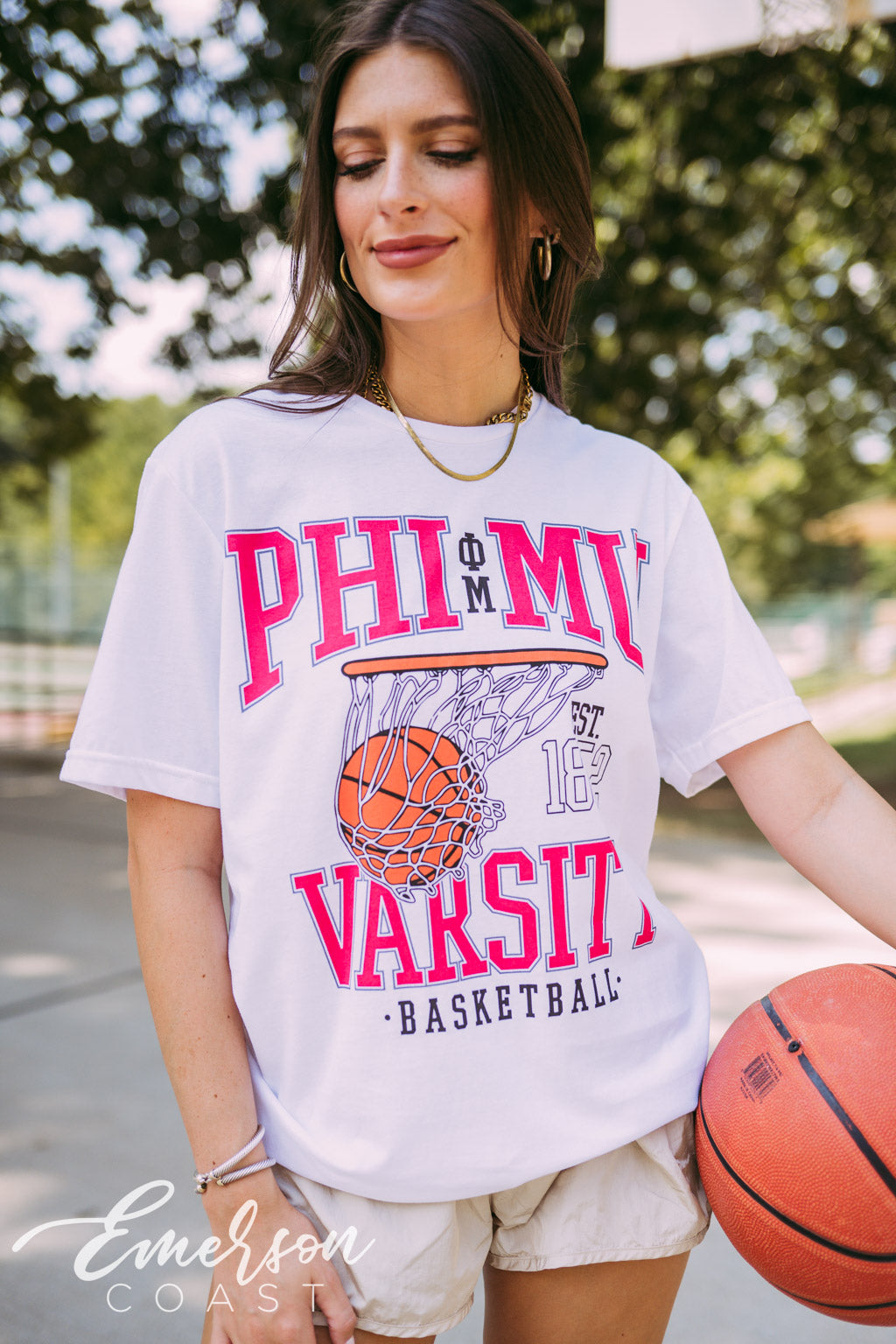 Phi Mu Varsity Basketball Tshirt