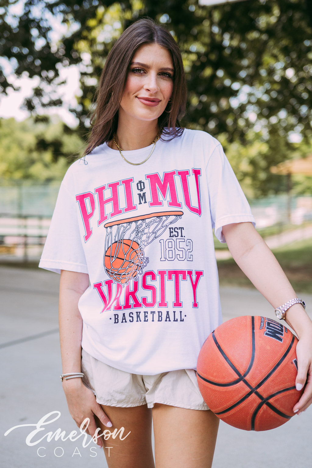 Phi Mu Varsity Basketball Tshirt