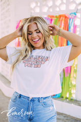 Phi Mu We Believe In Miracles Crop Tee