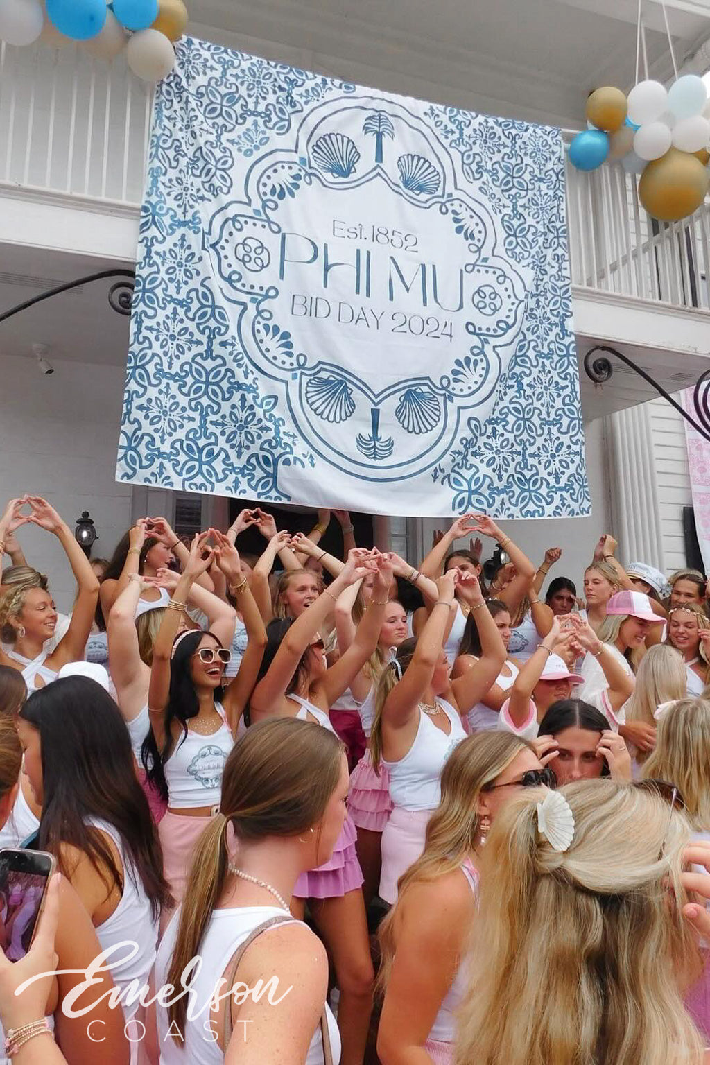 Phi Mu Georgia College & State University Coast To Coast Bid Day Tank