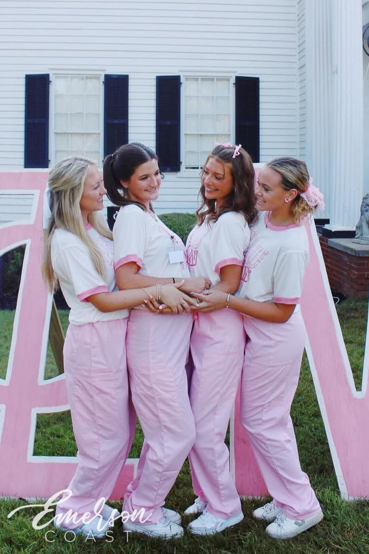 Phi Mu Georgia College & State University CMNH Colorblock Ringer Tee