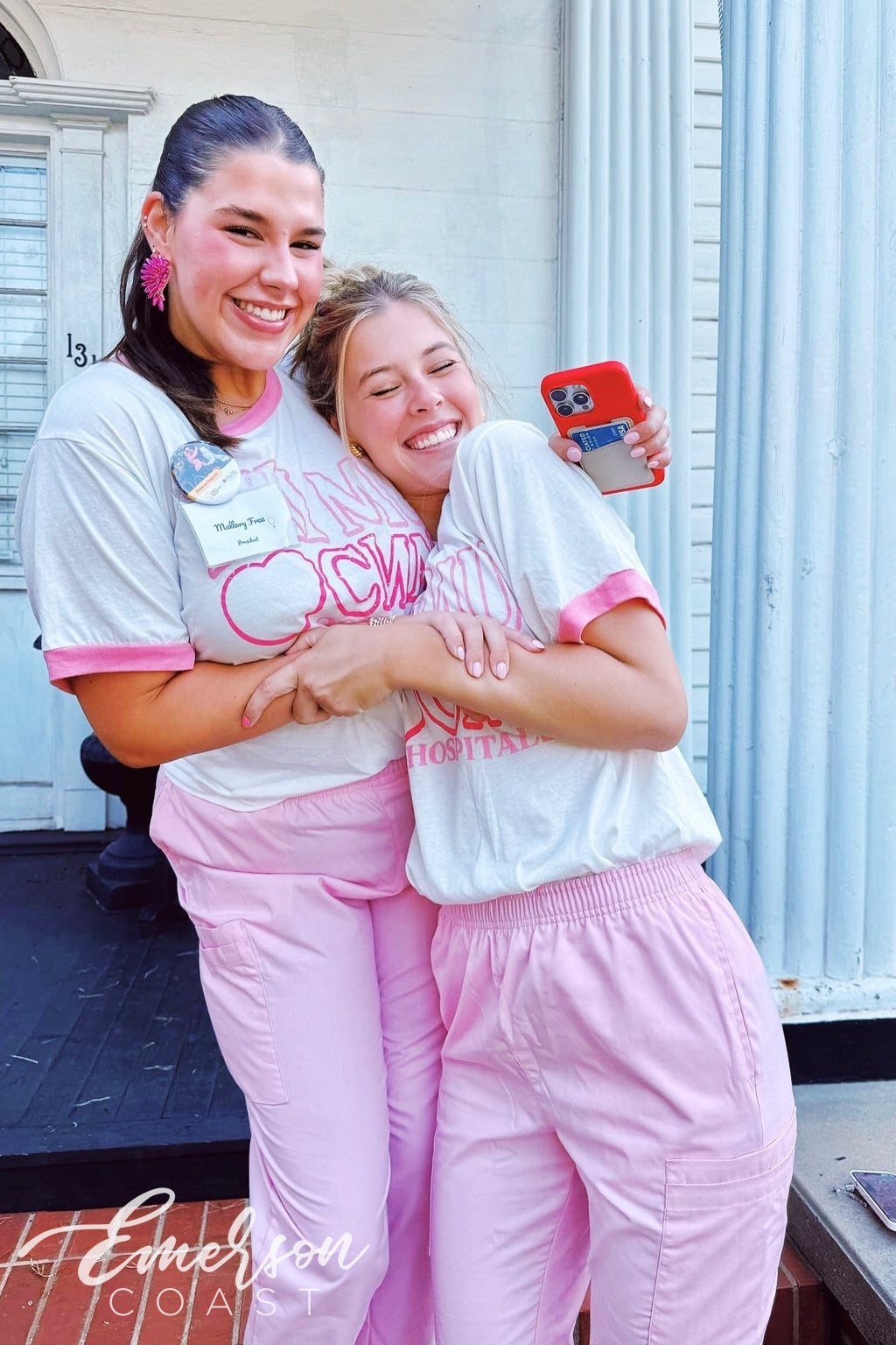 Phi Mu Georgia College & State University CMNH Colorblock Ringer Tee