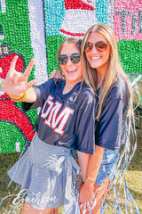 Phi Mu Black Football Jersey