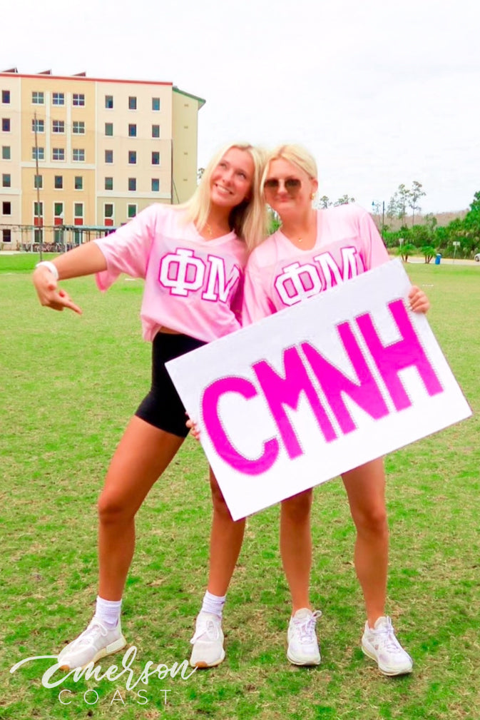 Phi Mu Pink Philanthropy Mesh Jersey