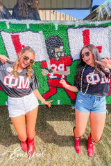 Phi Mu Black Football Jersey
