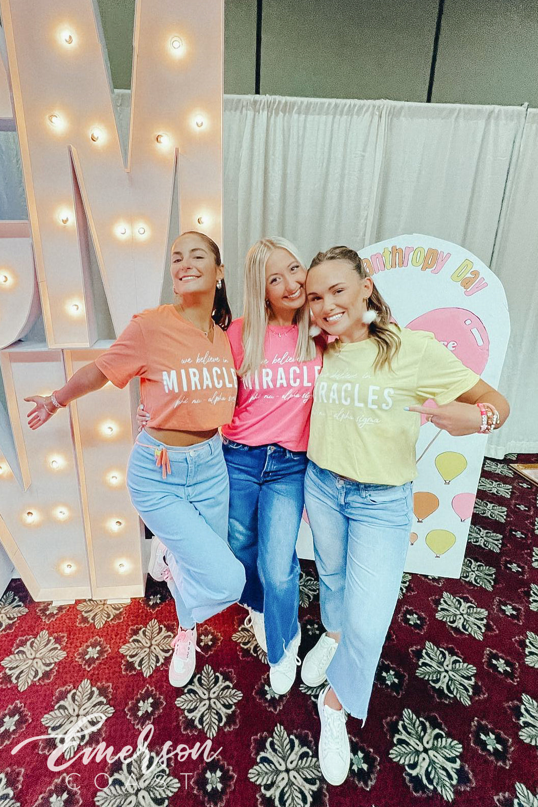 Phi Mu We Believe in Miracles Tshirt