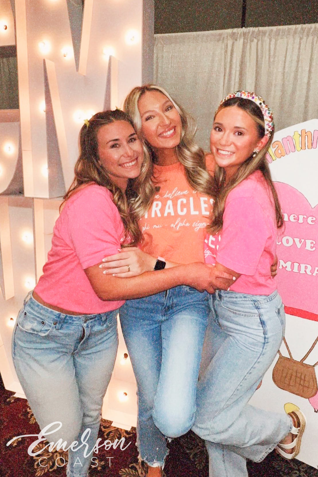 Phi Mu We Believe in Miracles Tshirt