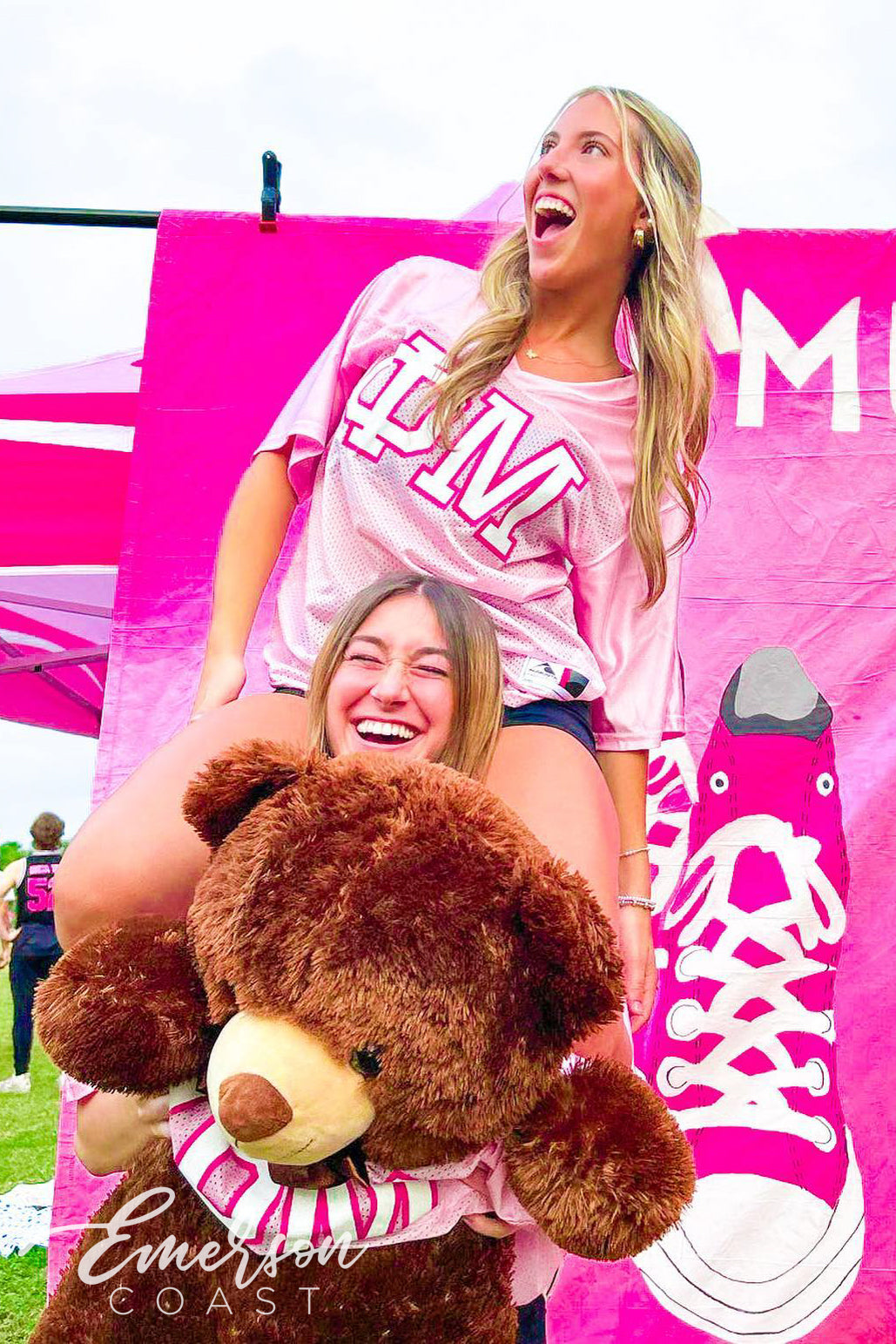 Phi Mu Pink Philanthropy Mesh Jersey