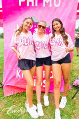Phi Mu Pink Philanthropy Mesh Jersey