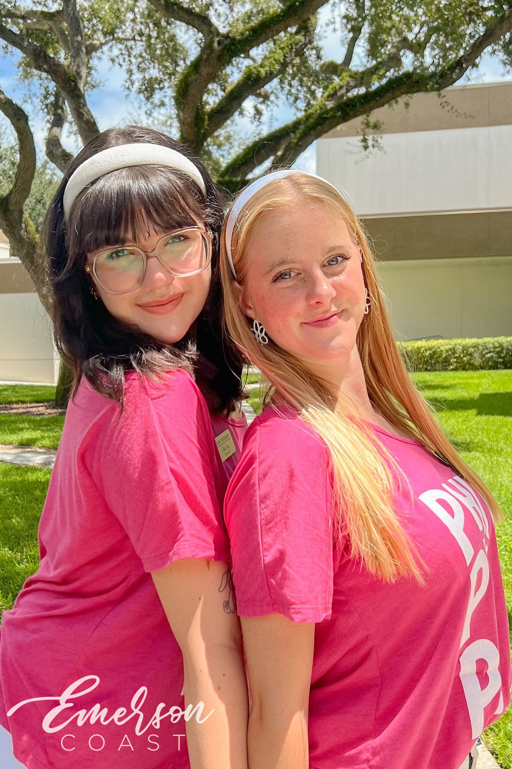Phi Mu Hot Pink Recruitment Slouchy Tee