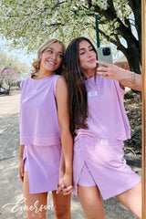 Phi Mu Work Week Lilac Varsity Skort Set