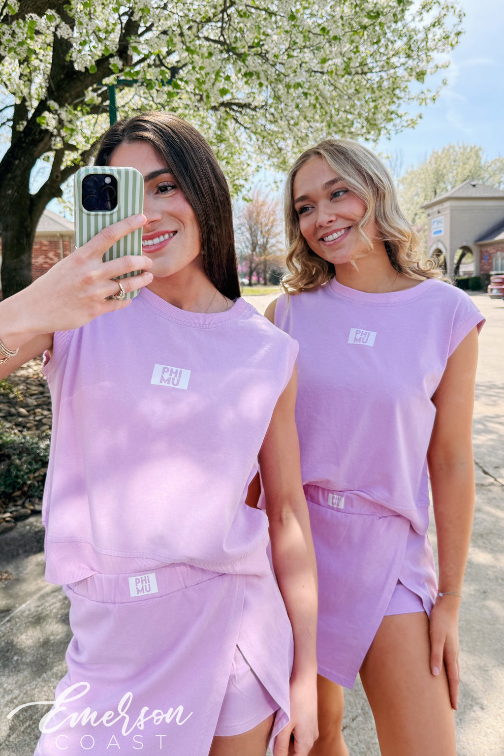 Lilac Varsity Skort Set