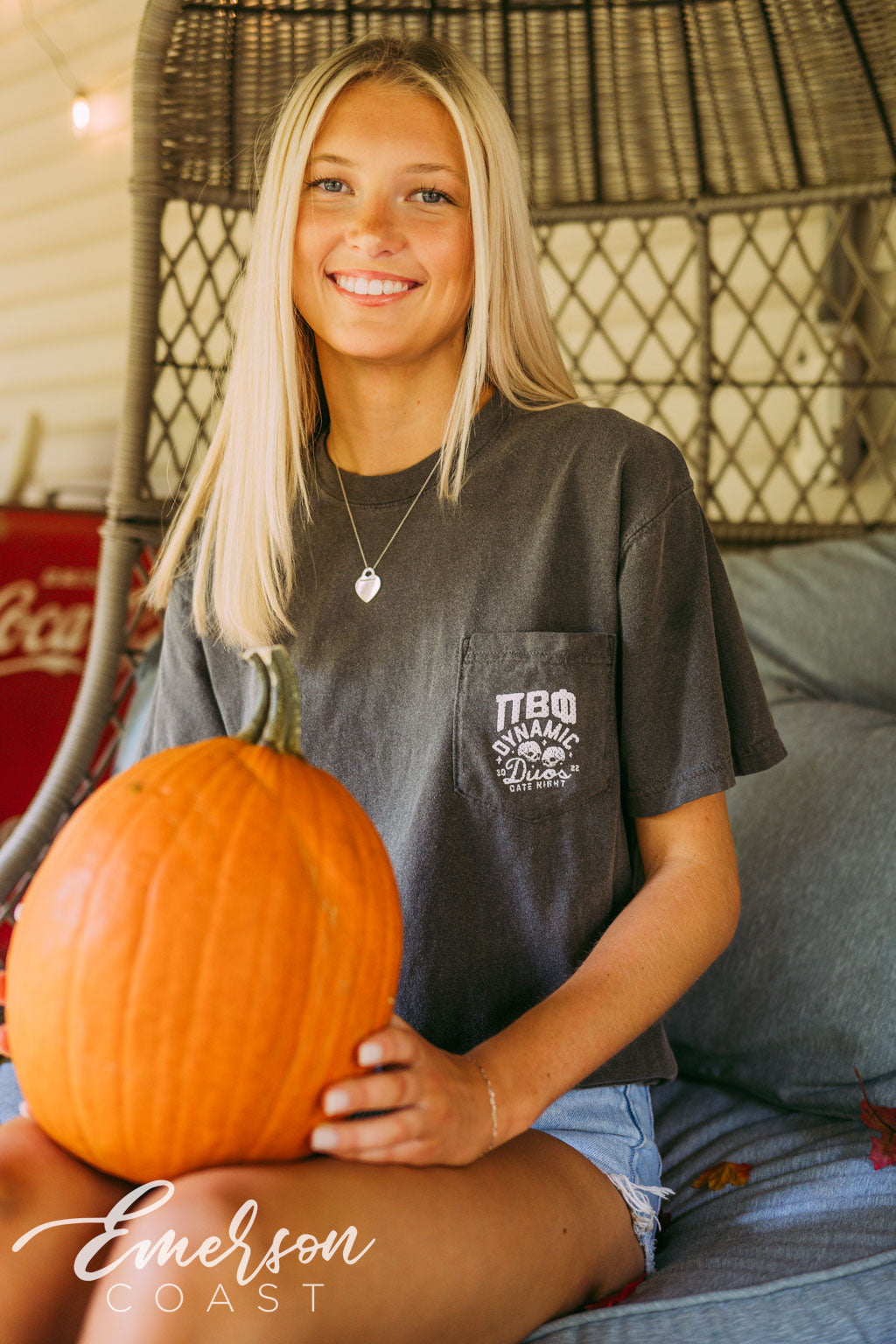 Pi Phi Dynamic Duos Pocket Tee