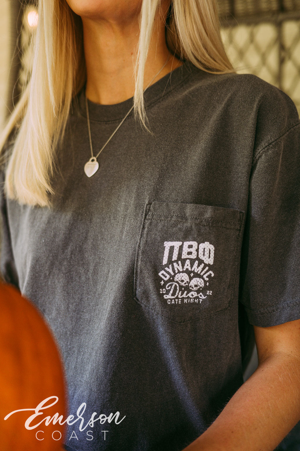 Pi Phi Dynamic Duos Pocket Tee