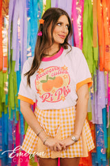 Pi Phi Heaven's Cuties Bid Day Colorblock Ringer