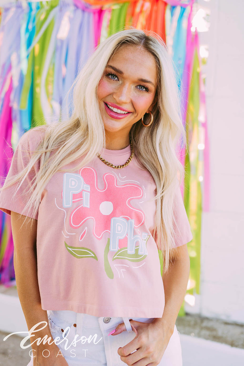 Pi Phi Flower Tee