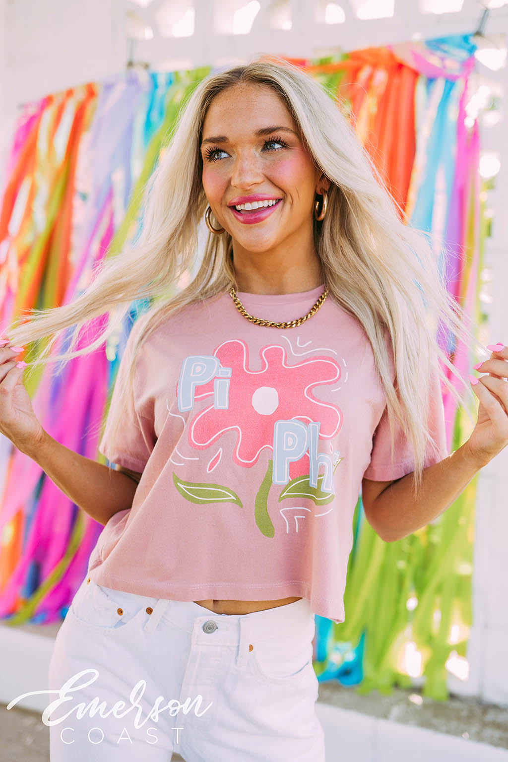 Pi Phi Flower Tee