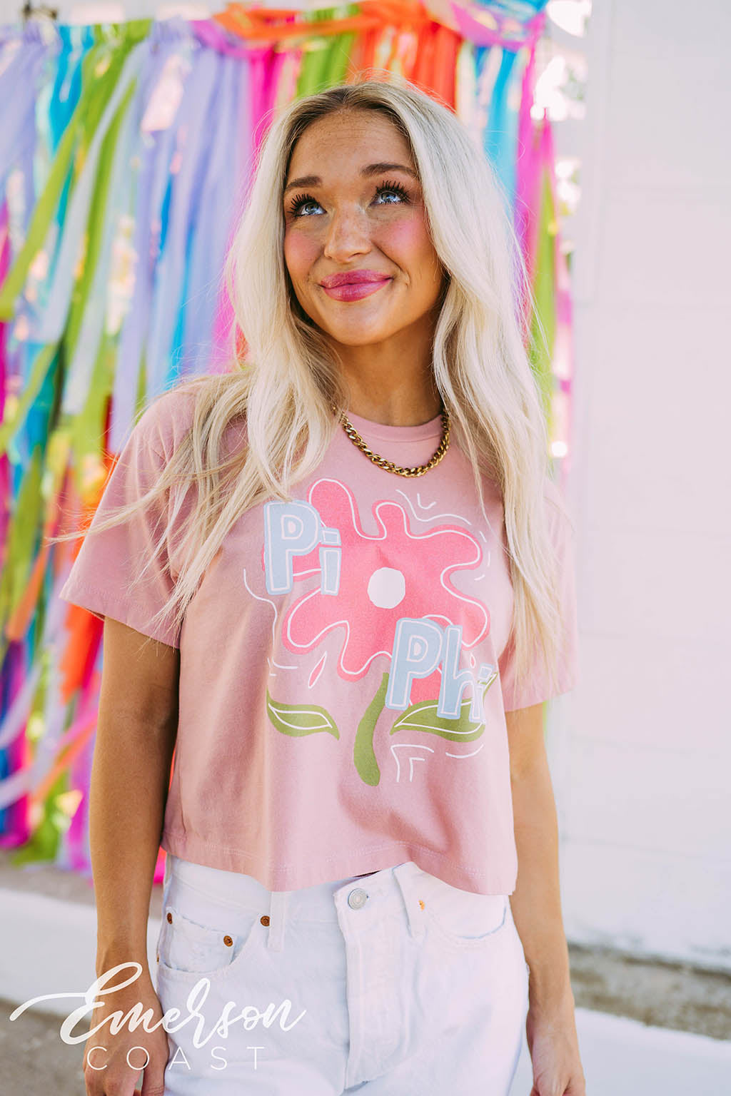 Pi Phi Flower Tee