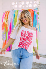 Pi Phi People Are My Kinda People Slouchy Tee