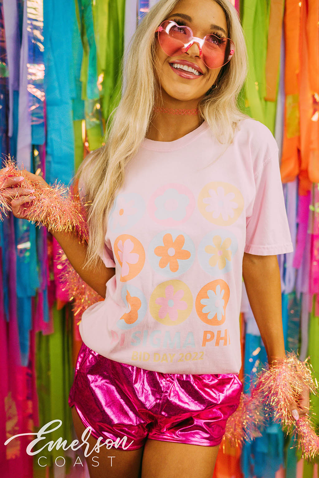 Pi Sigma Phi Bid Day Floral Tee