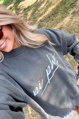 Pi Beta Phi Smoke Gray Mockneck