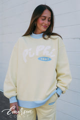 Pi Beta Phi Light Yellow Chenille Mockneck and Pants Set