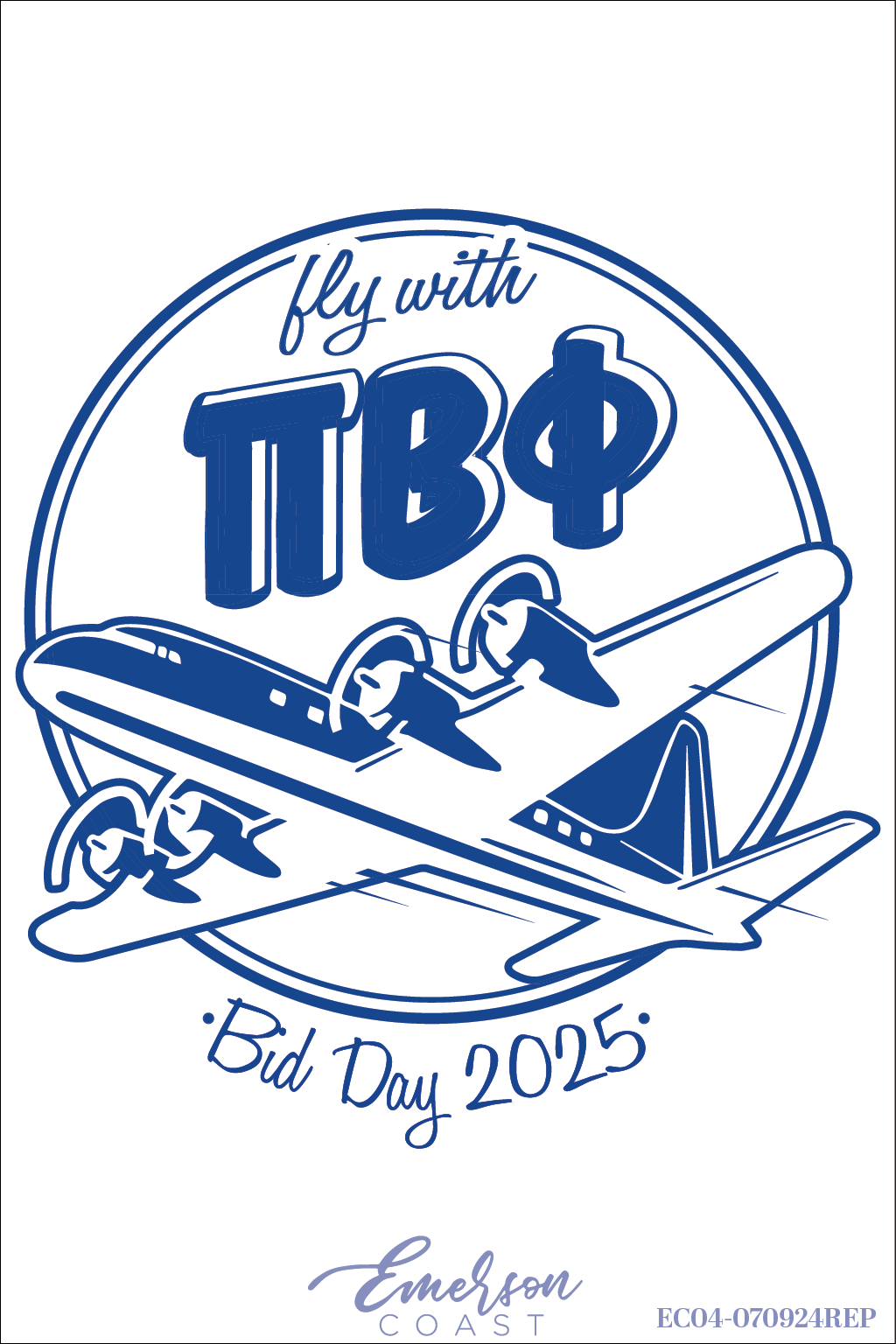 Fly First and Finest Bid Day Design