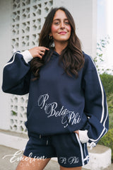 Pi Beta Phi Navy Sideline Bow Set