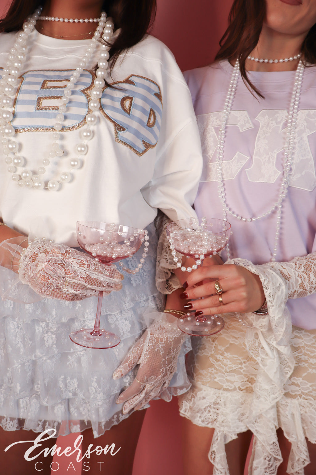 Sigma Kappa Lavender Lace Letter Jersey