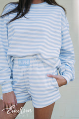 Pi Phi Light Blue Striped Patch Set