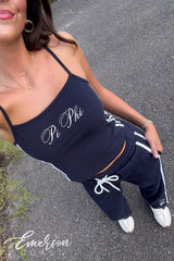 Pi Phi Navy Sideline Track Set
