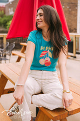Pi Phi Cherry On Top Bid Day Baby Tee