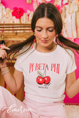 Pi Phi Better Together Cherry Bid Day Baby Tee