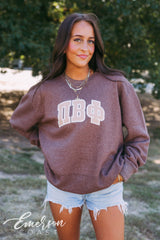 Pi Phi Monochromatic Cozy Knit Crewneck