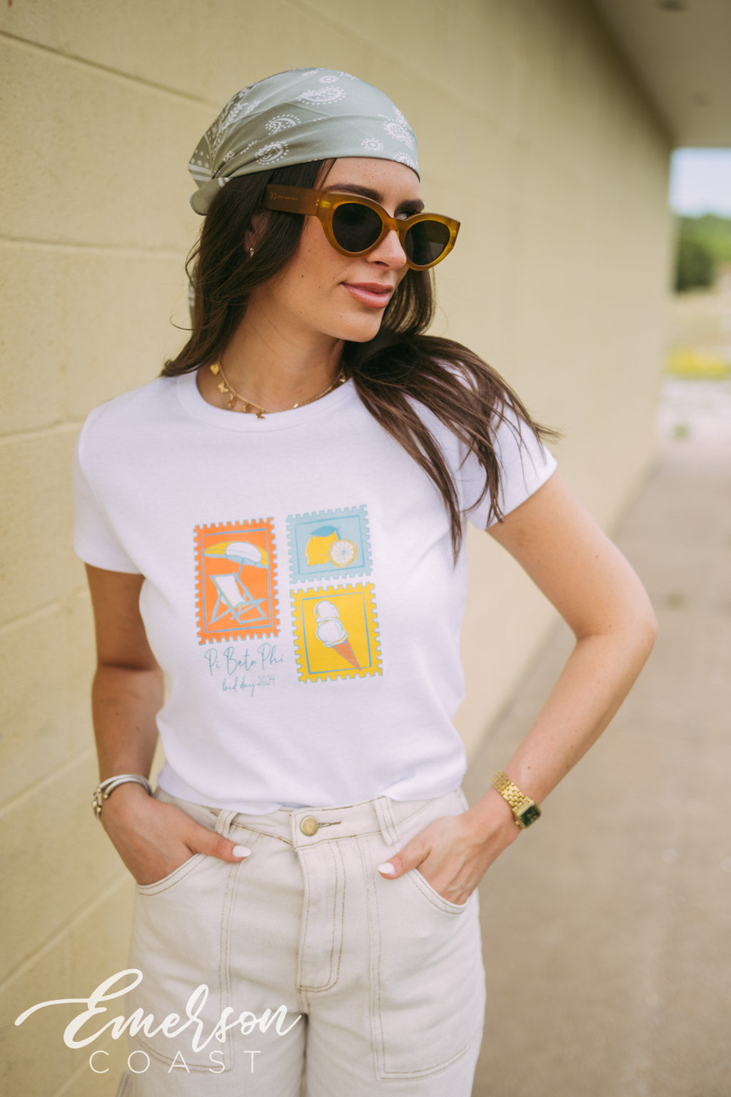 Pi Beta Phi Italian Summer Coast Bid Day Tee