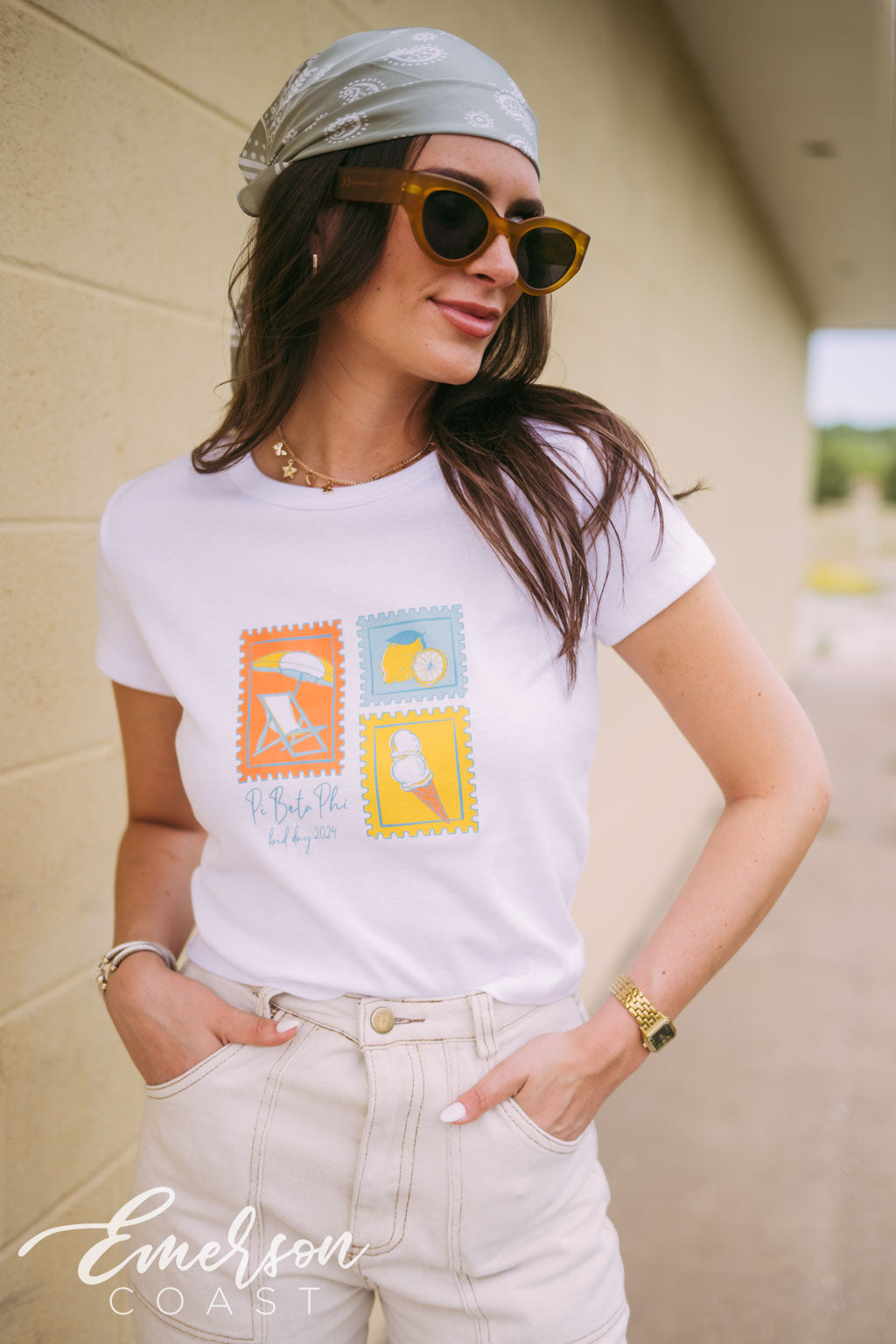 Pi Beta Phi Italian Summer Coast Bid Day Tee