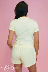 Emerson Coast Baby Rib Tee & Shorts Set