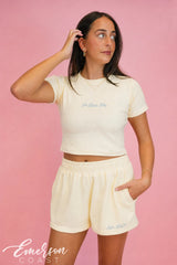 Emerson Coast Baby Rib Tee & Shorts Set