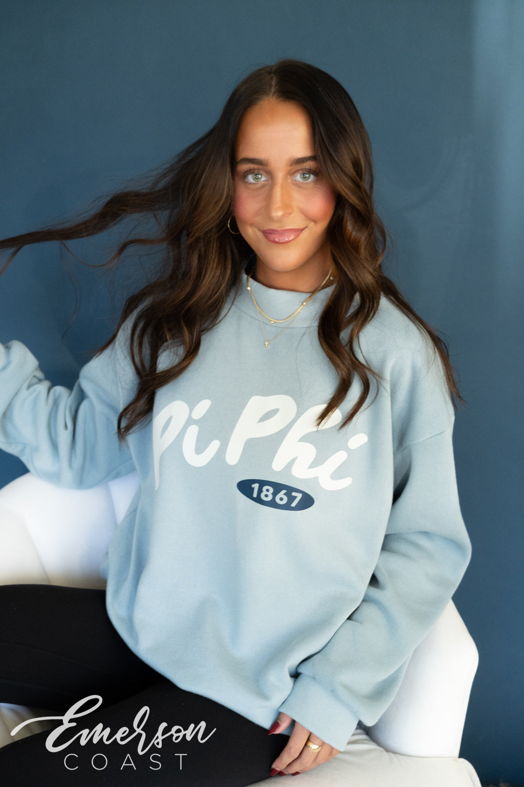 Pi Phi Aspen Mock Neck Sweatshirt